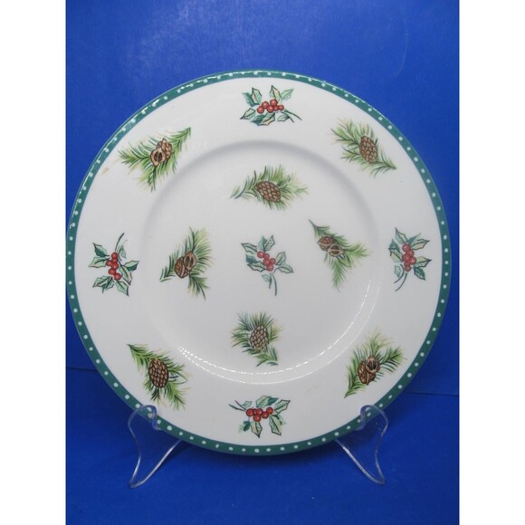 Mikasa Christmas Wish 8 1/2" Salad Plate Ultima + Super Strong China HK713 - Picture 8 of 8